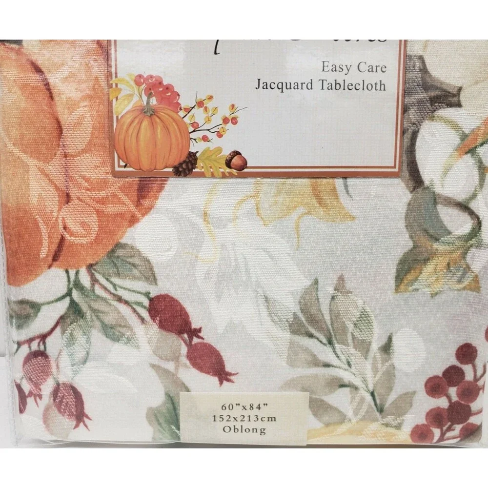 1 Printed Fabric Jacquard Tablecloth,60